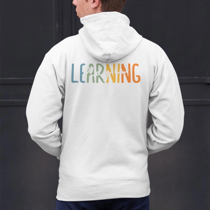 Vintage Play Is Learning Back To School Toddler Teacher Men's Hoodie Back Print, gift for family, gift for coworker Vintage Play Is Learning Back To School Toddler Teacher Men's Hoodie Back Print, gift for family, gift for coworker
