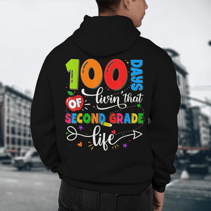 100 Days Of Living That 2nd Grade Life Boy Girl Teacher Men's Hoodie Back Print, novelty gifts, funny gifts 100 Days Of Living That 2nd Grade Life Boy Girl Teacher Men's Hoodie Back Print, novelty gifts, funny gifts
