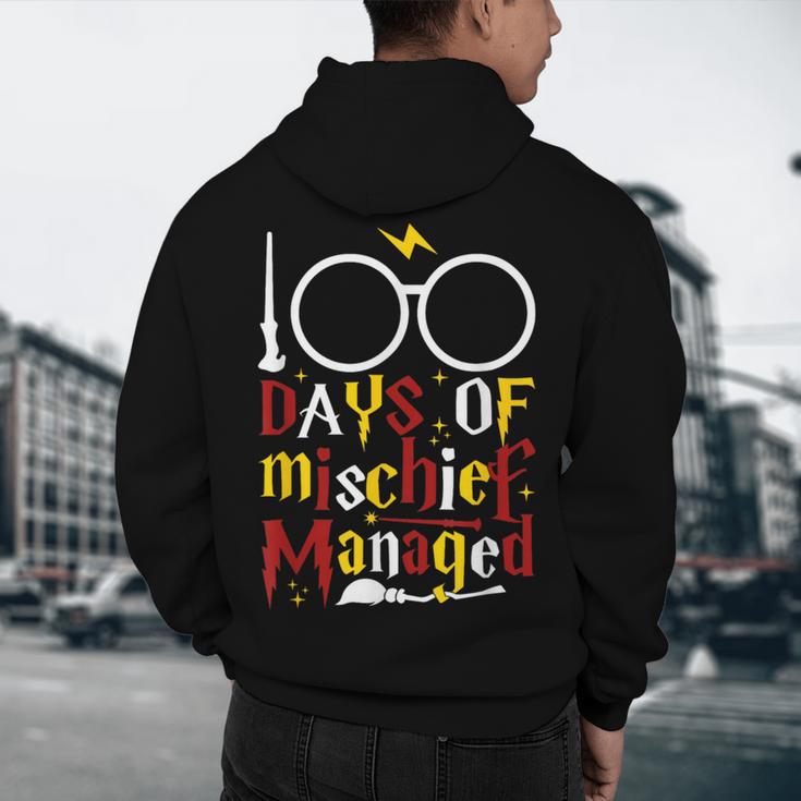 100 Days Of Mischief Managed Teacher Kid 100th Day Of School Men's Hoodie Back Print, novelty gifts, funny gifts 100 Days Of Mischief Managed Teacher Kid 100th Day Of School Men's Hoodie Back Print, novelty gifts, funny gifts