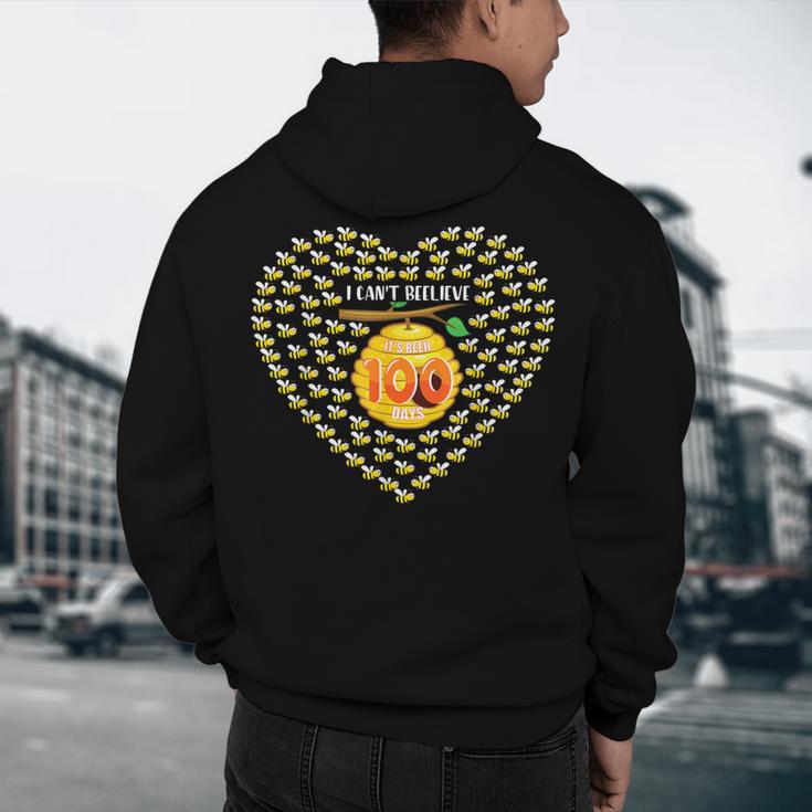 100 Days Of School Bee Hive Tree Hearts Teachers Student Kid Men's Hoodie Back Print, novelty gifts, funny gifts 100 Days Of School Bee Hive Tree Hearts Teachers Student Kid Men's Hoodie Back Print, novelty gifts, funny gifts