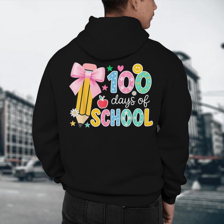 100 Days Of School Preppy 100th Day Of School Teachers Girls Men's Hoodie Back Print, novelty gifts, funny gifts 100 Days Of School Preppy 100th Day Of School Teachers Girls Men's Hoodie Back Print, novelty gifts, funny gifts