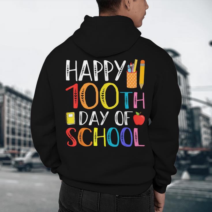 100 Days Of School Teacher And Student Men's Hoodie Back Print, novelty gifts, funny gifts
