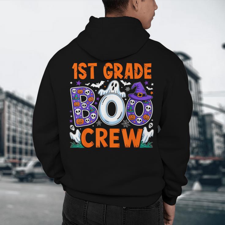 1st Grade Boo Crew First Grade Teacher Kids Happy Halloween Men's Hoodie Back Print, novelty gifts, funny gifts 1st Grade Boo Crew First Grade Teacher Kids Happy Halloween Men's Hoodie Back Print, novelty gifts, funny gifts