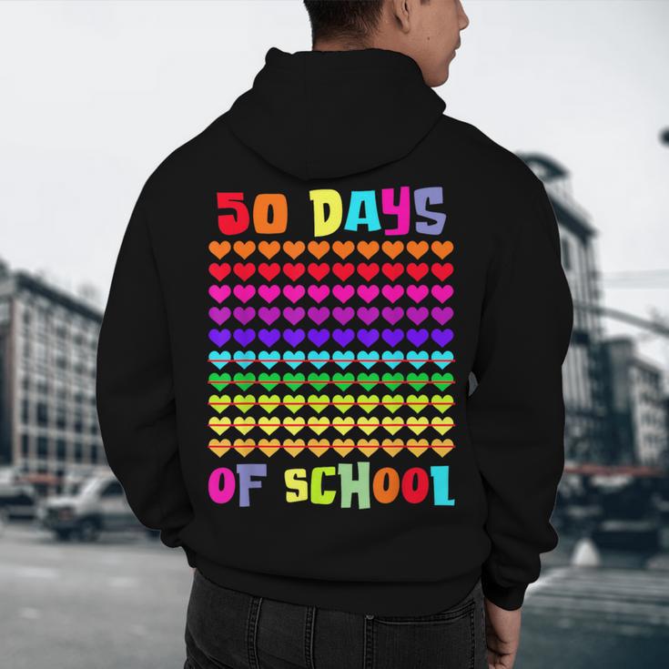 50 Days Of School Hearts Teacher Happy 50th Day Of School Men's Hoodie Back Print, novelty gifts, funny gifts 50 Days Of School Hearts Teacher Happy 50th Day Of School Men's Hoodie Back Print, novelty gifts, funny gifts