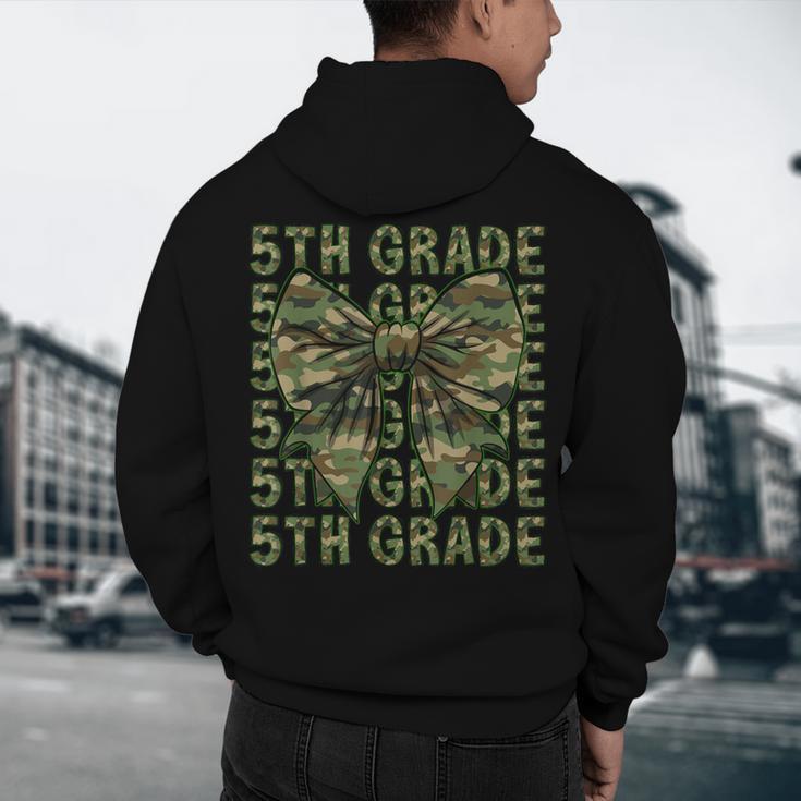 5th Grade Teacher Student Camo Bow Back To School Men's Hoodie Back Print, novelty gifts, funny gifts 5th Grade Teacher Student Camo Bow Back To School Men's Hoodie Back Print, novelty gifts, funny gifts
