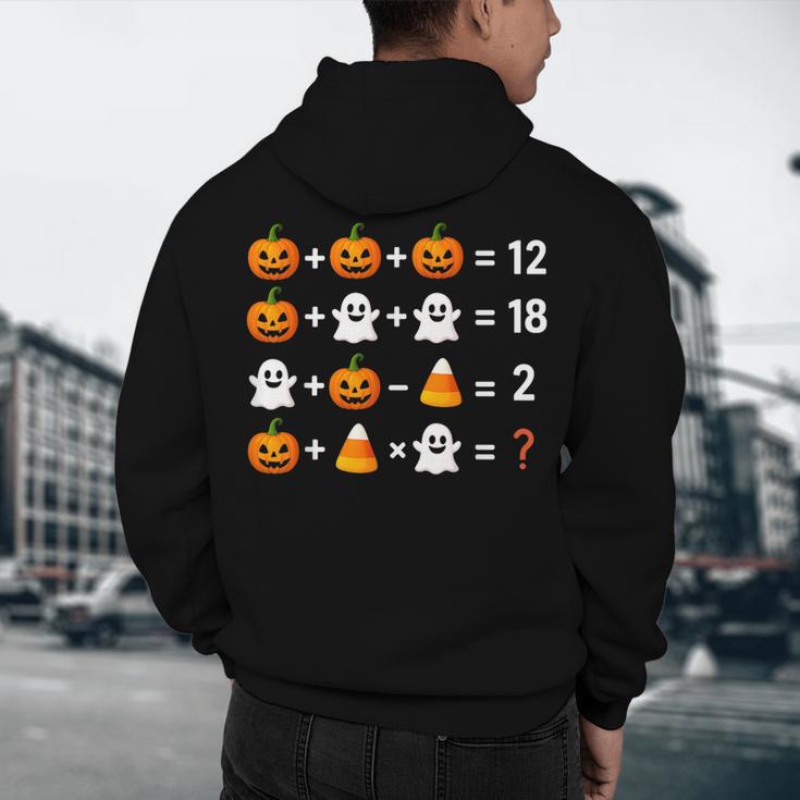 6 7 Meme 67 Halloween Order Of Operations Math Teacher Men's Hoodie Back Print, novelty gifts, funny gifts