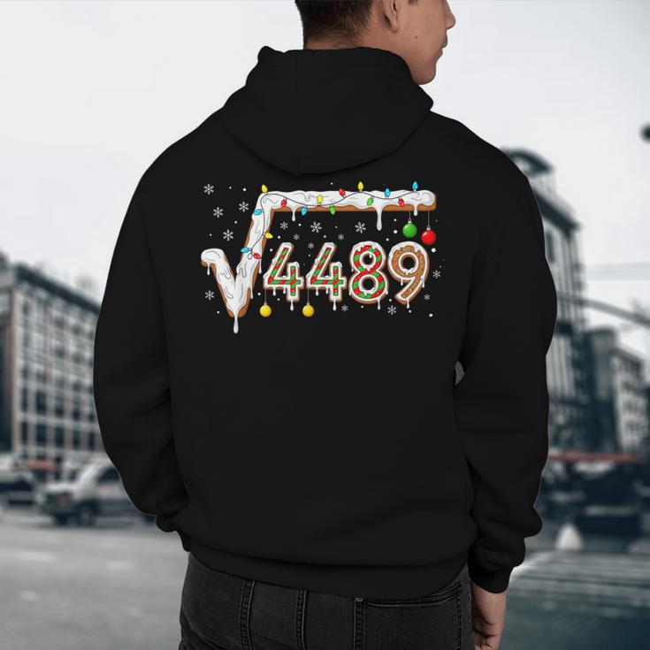 67 Meme Square Root 4489 Slang Math Teacher Christmas Men's Hoodie Back Print, novelty gifts, funny gifts