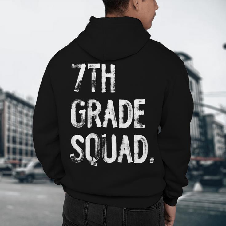 7th Grade Squad Back To School Student Teacher Men's Hoodie Back Print, novelty gifts, funny gifts