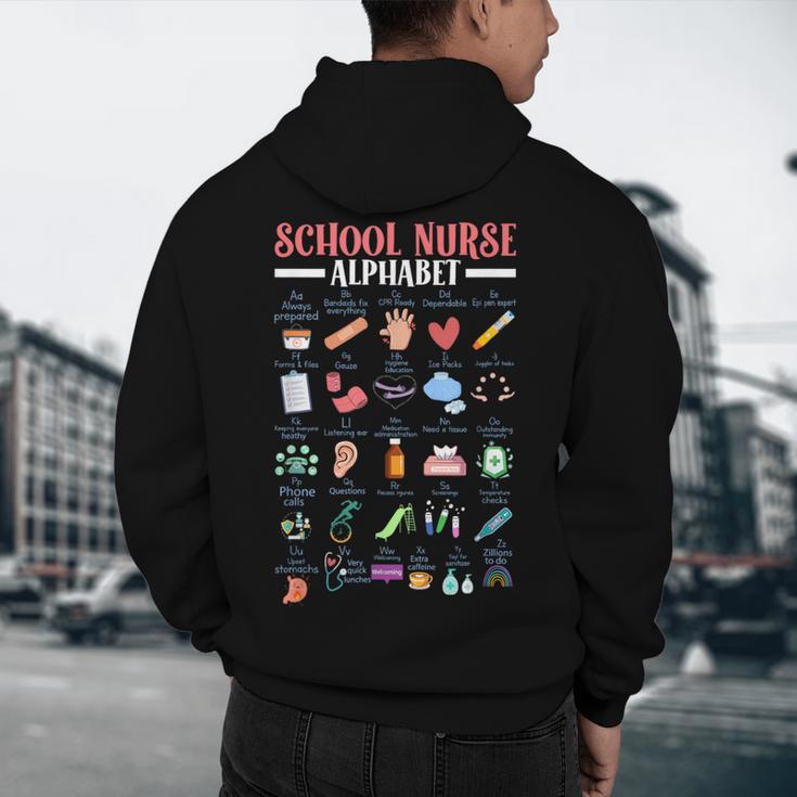 ABC School Nurse Alphabet Student Teacher Health Worker Men's Hoodie Back Print, novelty gifts, funny gifts ABC School Nurse Alphabet Student Teacher Health Worker Men's Hoodie Back Print, novelty gifts, funny gifts