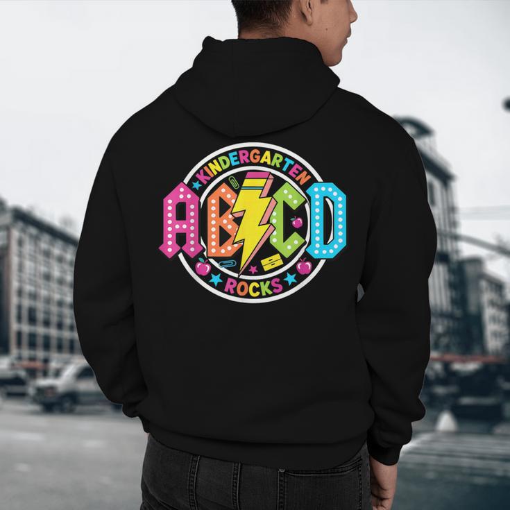 ABCD Kindergarten Rocks Back To School Teachers Students Men's Hoodie Back Print, novelty gifts, funny gifts ABCD Kindergarten Rocks Back To School Teachers Students Men's Hoodie Back Print, novelty gifts, funny gifts
