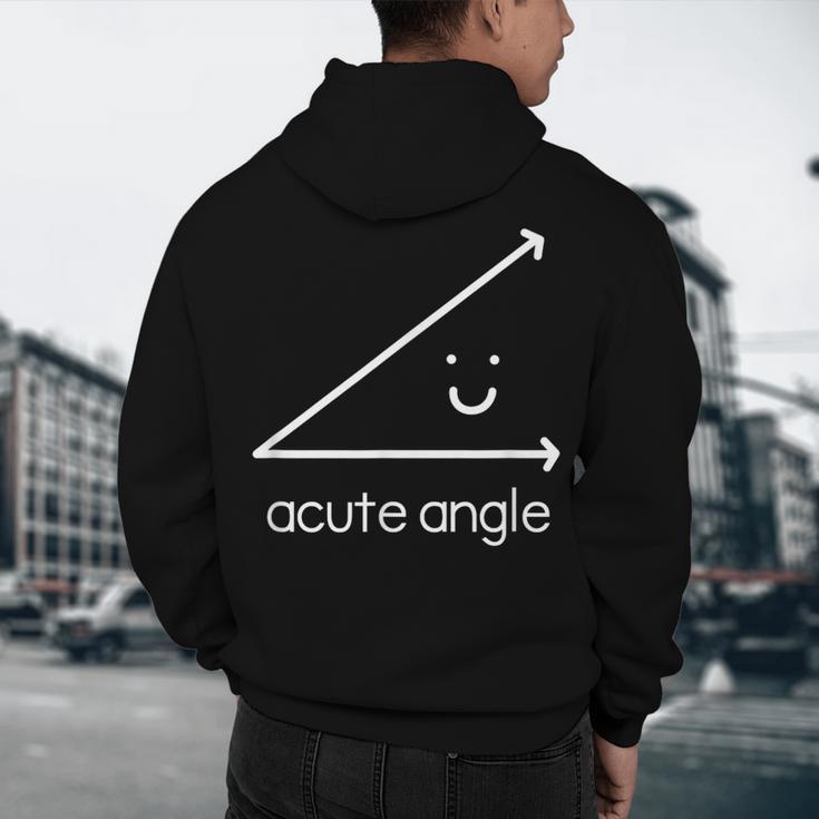 Acute Angle Cute Math Teacher Men's Hoodie Back Print, novelty gifts, funny gifts