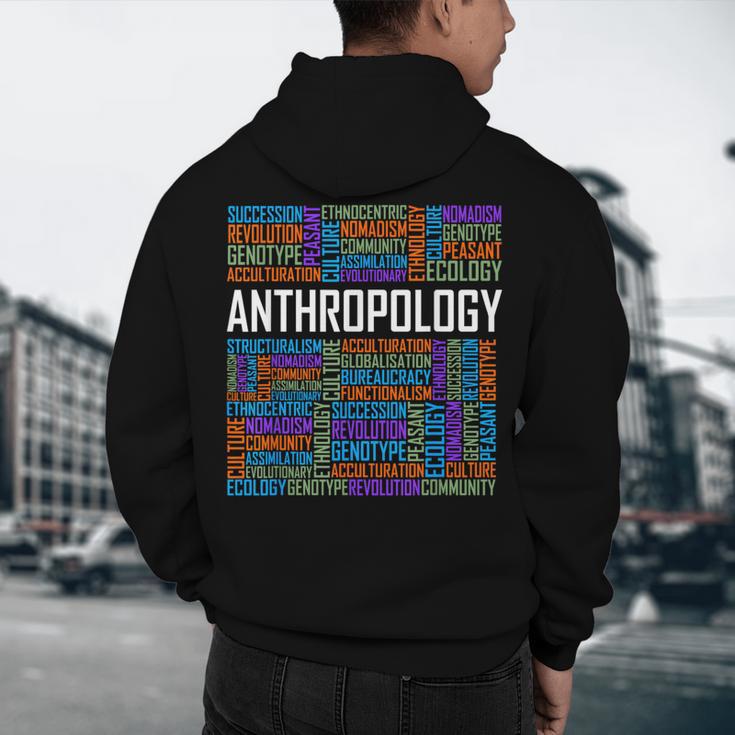 Anthropology Words Anthropologist Teacher Men's Hoodie Back Print, novelty gifts, funny gifts Anthropology Words Anthropologist Teacher Men's Hoodie Back Print, novelty gifts, funny gifts