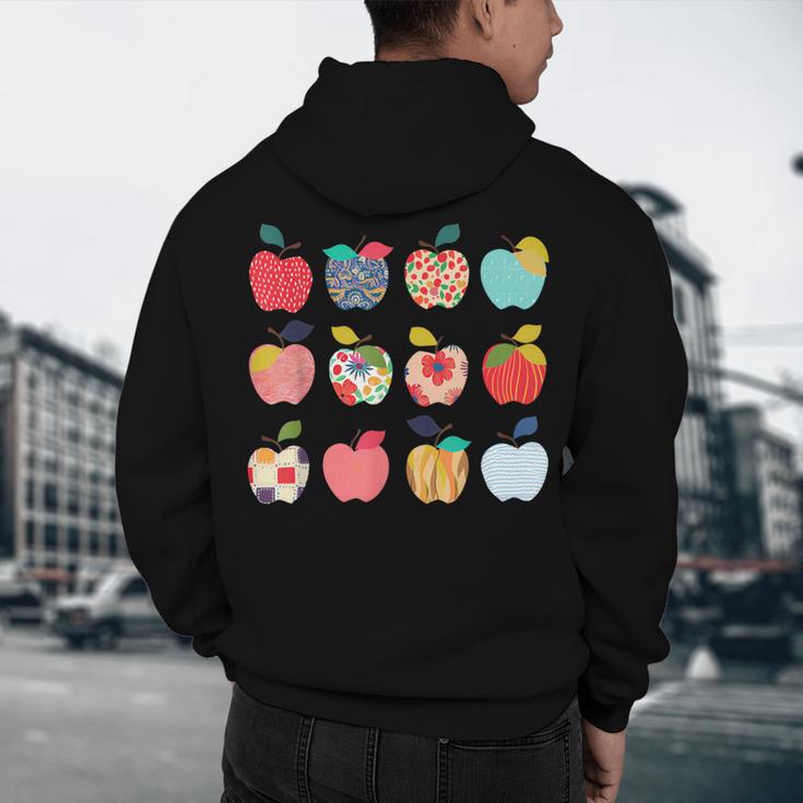 Art Apples Back To School For Teacher Student Men's Hoodie Back Print, novelty gifts, funny gifts Art Apples Back To School For Teacher Student Men's Hoodie Back Print, novelty gifts, funny gifts