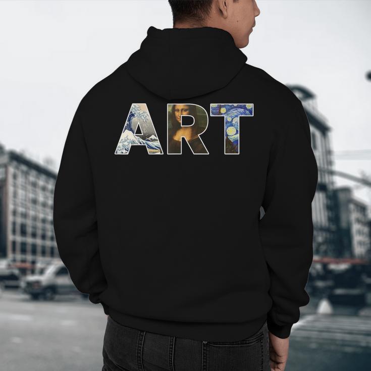Art Artist Painting Teacher T Shirt Mona Lisa Great Wave For Men Women Men's Hoodie Back Print, novelty gifts, funny gifts Art Artist Painting Teacher T Shirt Mona Lisa Great Wave For Men Women Men's Hoodie Back Print, novelty gifts, funny gifts