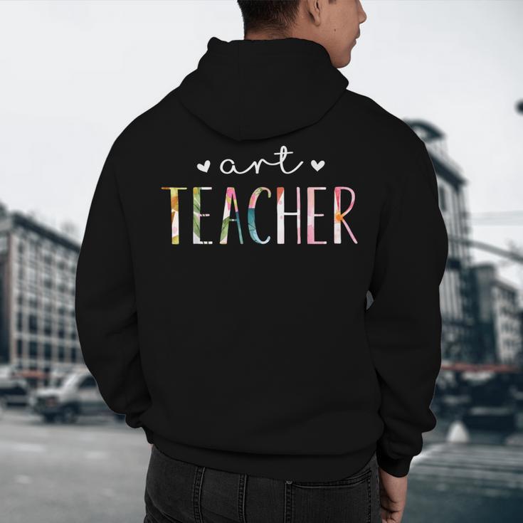 Art Teacher Cute Floral Men's Hoodie Back Print, novelty gifts, funny gifts Art Teacher Cute Floral Men's Hoodie Back Print, novelty gifts, funny gifts