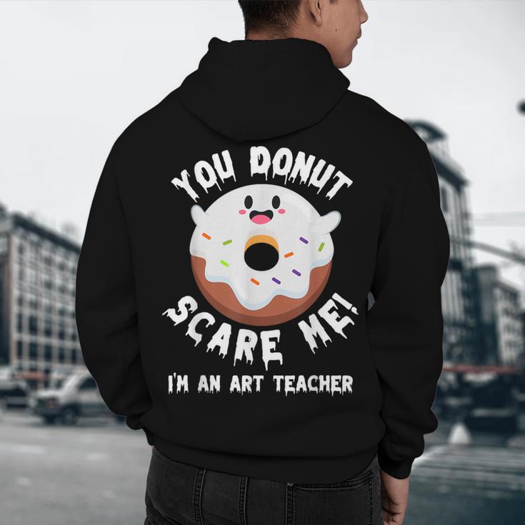 Art Teacher Halloween Donut Lover Costume Kawaii Monster Men's Hoodie Back Print, novelty gifts, funny gifts