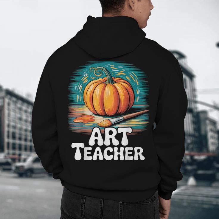 Art Teacher Pumpkin Painting Halloween Costume Men's Hoodie Back Print, novelty gifts, funny gifts Art Teacher Pumpkin Painting Halloween Costume Men's Hoodie Back Print, novelty gifts, funny gifts