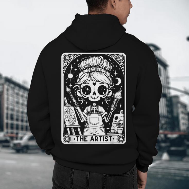Artist Tarot Card Skeleton Painter Art Teacher Witchy Men's Hoodie Back Print, novelty gifts, funny gifts Artist Tarot Card Skeleton Painter Art Teacher Witchy Men's Hoodie Back Print, novelty gifts, funny gifts