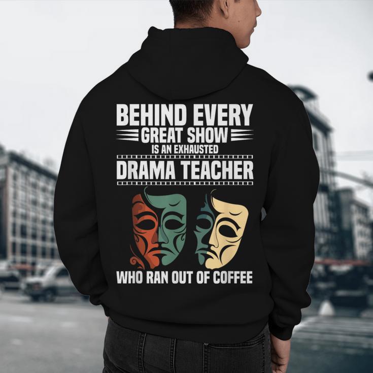 Theatre Teacher Drama Lover Theatre Mask Drama Teacher Men's Hoodie Back Print, novelty gifts, funny gifts Theatre Teacher Drama Lover Theatre Mask Drama Teacher Men's Hoodie Back Print, novelty gifts, funny gifts