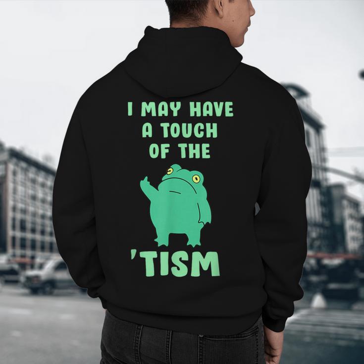 Autism Awareness Neurodiversity Teacher Frog I May Have A Touch Of The Tism Neurodivergent Small Men's Hoodie Back Print, novelty gifts, funny gifts Autism Awareness Neurodiversity Teacher Frog I May Have A Touch Of The Tism Neurodivergent Small Men's Hoodie Back Print, novelty gifts, funny gifts