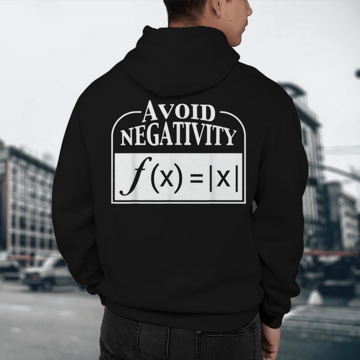 Avoid Negativity Math Teacher Men's Hoodie Back Print, novelty gifts, funny gifts Avoid Negativity Math Teacher Men's Hoodie Back Print, novelty gifts, funny gifts