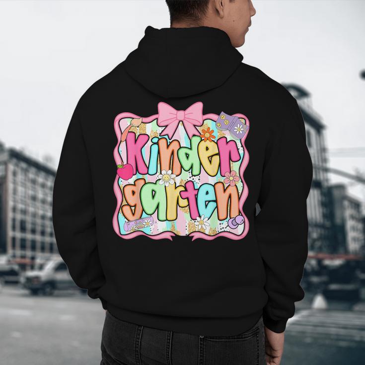 Back To School Kindergarten Preppy Teacher Girl Men's Hoodie Back Print, novelty gifts, funny gifts Back To School Kindergarten Preppy Teacher Girl Men's Hoodie Back Print, novelty gifts, funny gifts