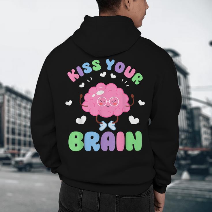 Back To School Kiss Your Brain Cute Teacher Appreciation Men's Hoodie Back Print, novelty gifts, funny gifts Back To School Kiss Your Brain Cute Teacher Appreciation Men's Hoodie Back Print, novelty gifts, funny gifts