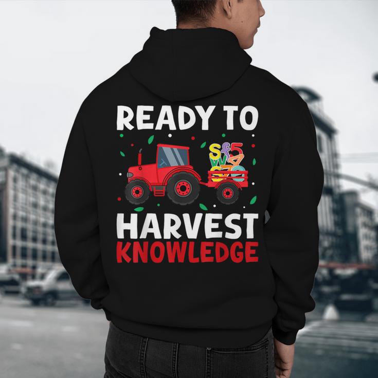 Back To School Teacher Farming Tractor Farmer Kids 100th Day Men's Hoodie Back Print, novelty gifts, funny gifts Back To School Teacher Farming Tractor Farmer Kids 100th Day Men's Hoodie Back Print, novelty gifts, funny gifts