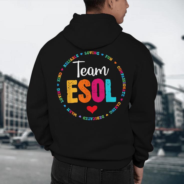 Back To School Teachers Crew Students Team ESOL Teacher Men's Hoodie Back Print, novelty gifts, funny gifts Back To School Teachers Crew Students Team ESOL Teacher Men's Hoodie Back Print, novelty gifts, funny gifts