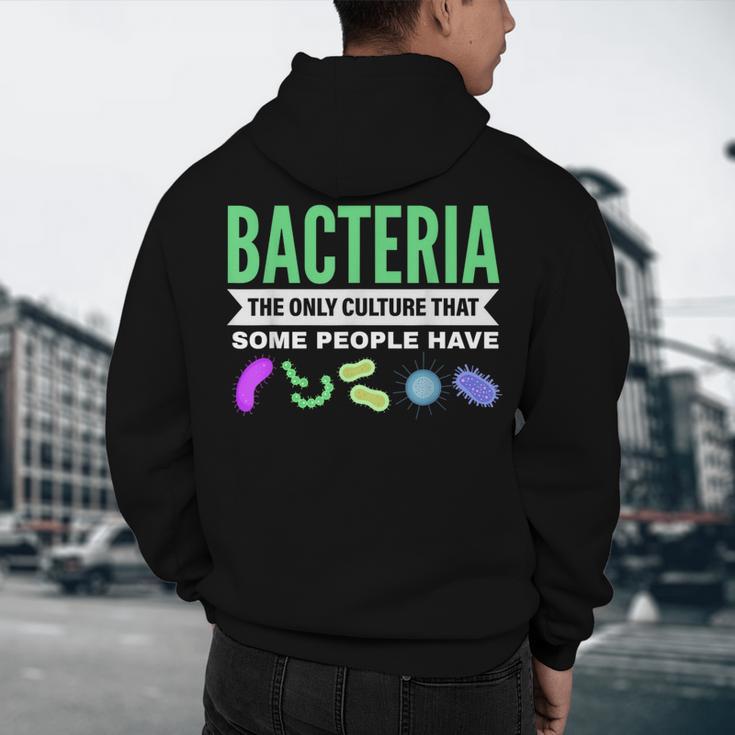 Bacteria Culture Biology Science Teacher Biologist Men's Hoodie Back Print, novelty gifts, funny gifts