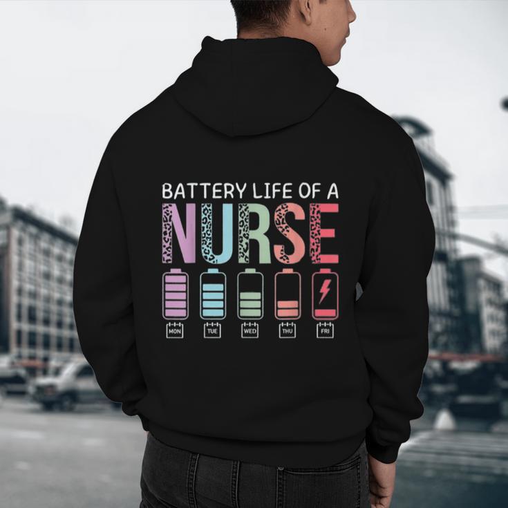 Battery Life Of A Nurse School Teacher Appreciation Men's Hoodie Back Print, novelty gifts, funny gifts