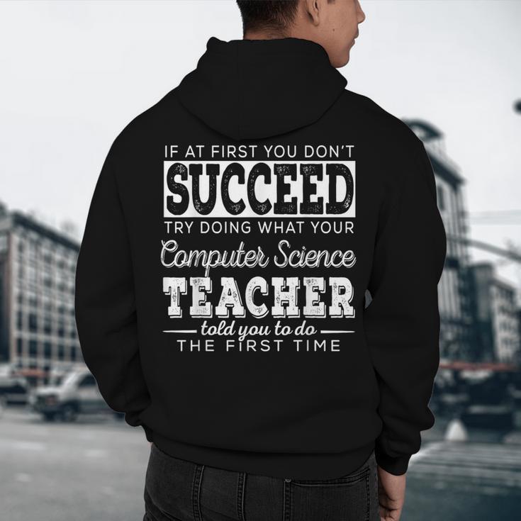 Best Computer Science Teacher Shirt Succeed Teaching Men's Hoodie Back Print, novelty gifts, funny gifts Best Computer Science Teacher Shirt Succeed Teaching Men's Hoodie Back Print, novelty gifts, funny gifts