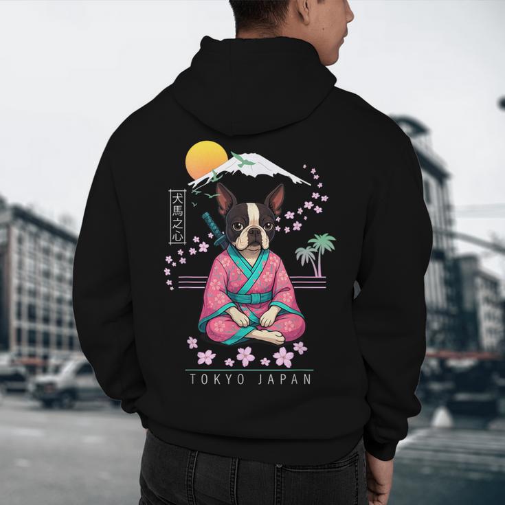 Boston Terrier Boston Bull Terrier Men's Hoodie Back Print, novelty gifts, funny gifts