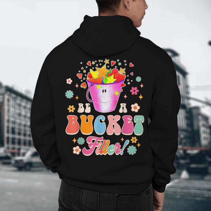 Be A Bucket Filler Teacher Teaching Groovy Back To School For Men Women Men's Hoodie Back Print, novelty gifts, funny gifts