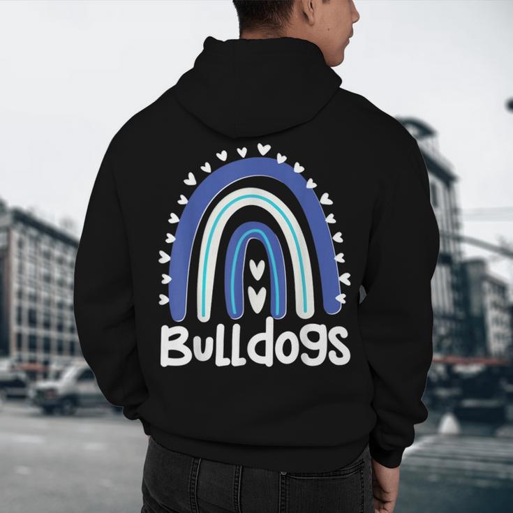 Bulldogs School Mascot Rainbow Teacher Lover Men's Hoodie Back Print, novelty gifts, funny gifts Bulldogs School Mascot Rainbow Teacher Lover Men's Hoodie Back Print, novelty gifts, funny gifts