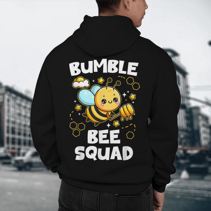 Bumble Bee Squad Honey Bumblebee Teacher Team Group Men's Hoodie Back Print, novelty gifts, funny gifts