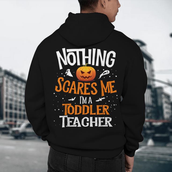 You Cannot Scare Me I'm An Toddler Teacher Halloween Men Women Kids Men's Hoodie Back Print, novelty gifts, funny gifts