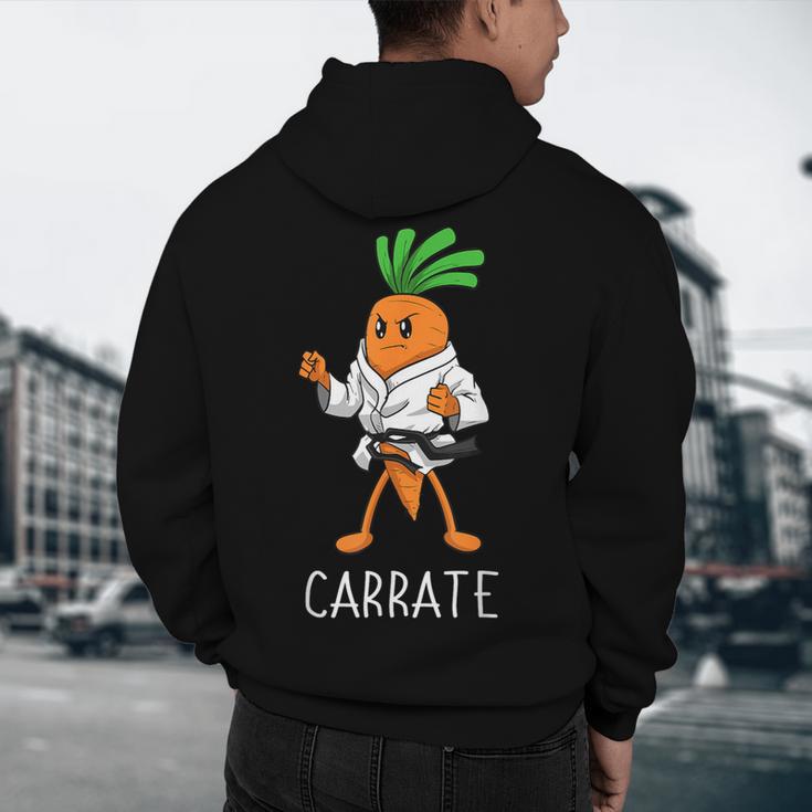 Carrate Karate Carrot Student Teacher Trainee Trainor Men's Hoodie Back Print, novelty gifts, funny gifts