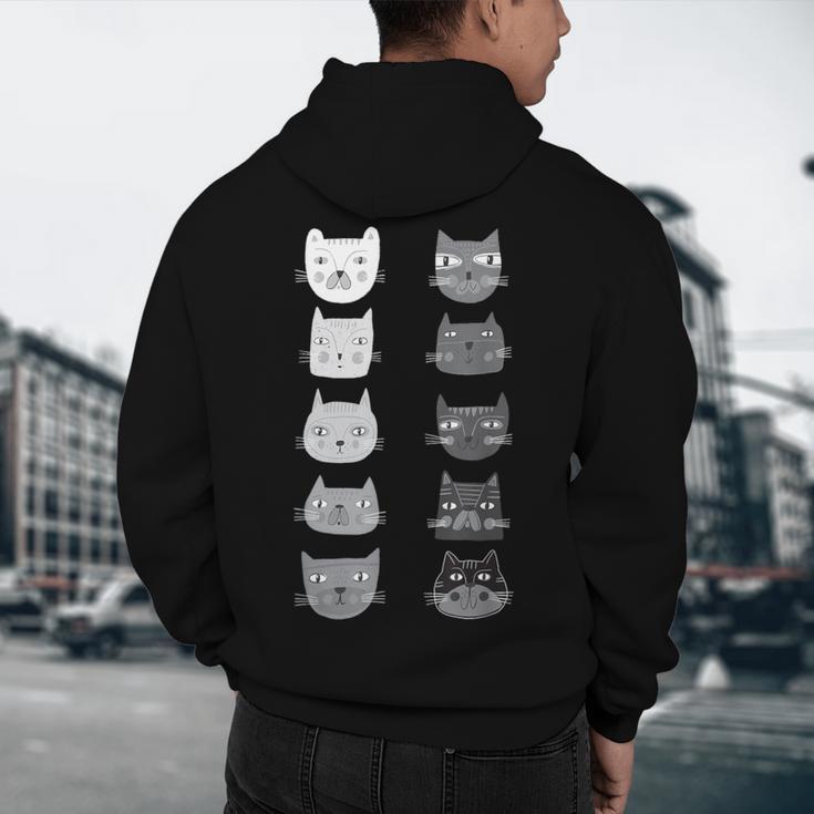 Cat Themed Artist Value Scale Educational Art Teacher Men's Hoodie Back Print, novelty gifts, funny gifts Cat Themed Artist Value Scale Educational Art Teacher Men's Hoodie Back Print, novelty gifts, funny gifts