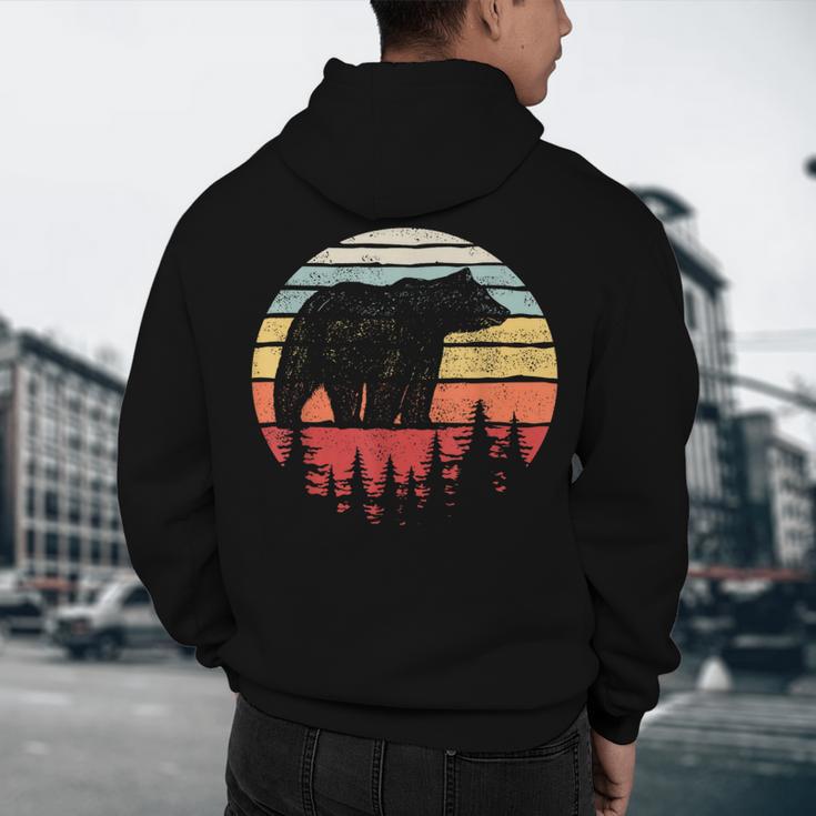 Catch Some Rays Vintage Retro Grizzly Bear Men's Hoodie Back Print, novelty gifts, funny gifts