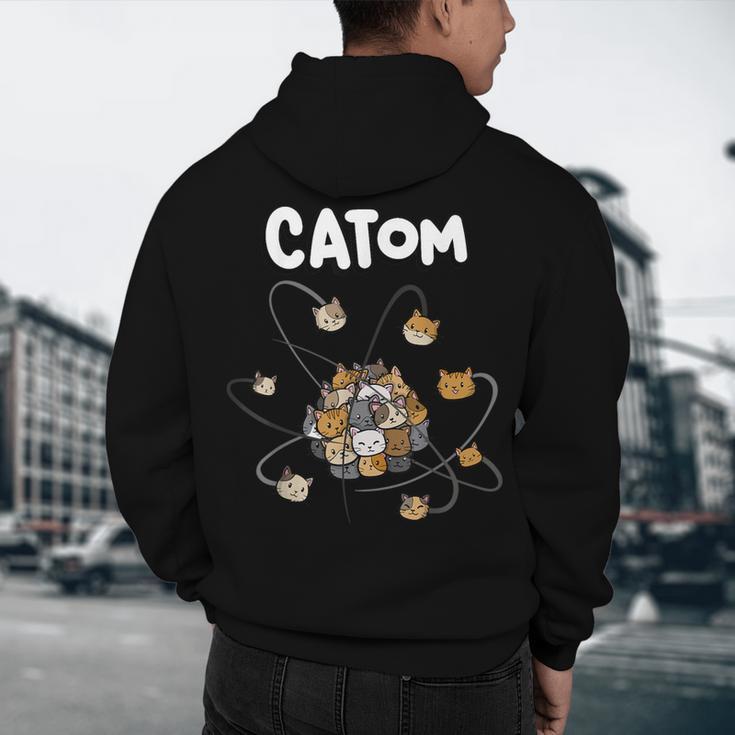 Catom Science Teacher Chemistry Lover Physics School Cat Men's Hoodie Back Print, novelty gifts, funny gifts