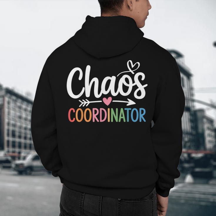 Chaos Coordinator Teacher Student Back To School 2025 Men's Hoodie Back Print, novelty gifts, funny gifts