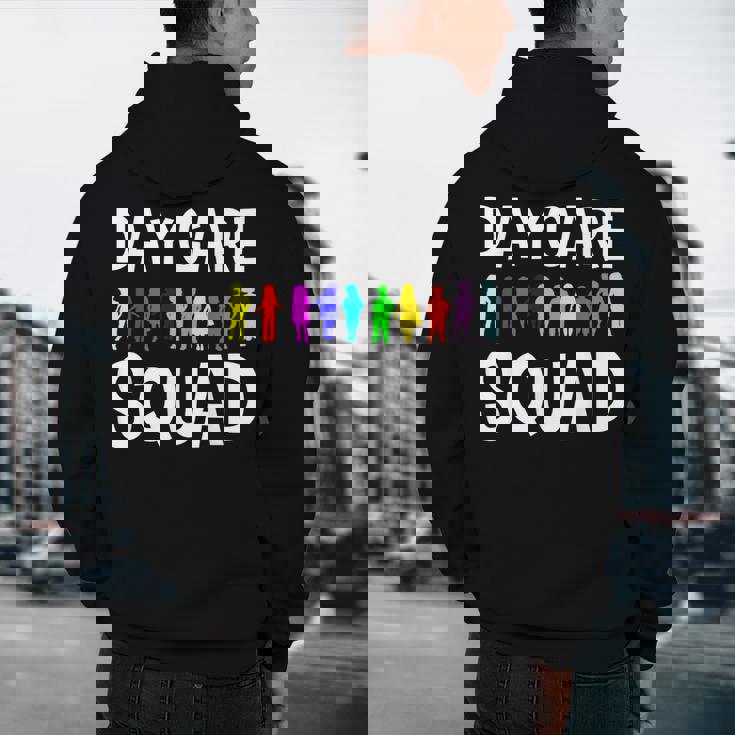 Childcare Daycare Squad Daycare Teacher Men Women Men&#x27;s Hoodie Back Print, novelty gifts, funny gifts