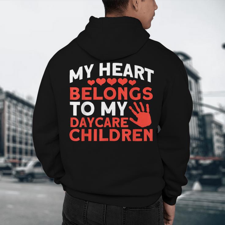 Childcare My Heart Belongs To Children Daycare Teacher Men Women Men's Hoodie Back Print, novelty gifts, funny gifts