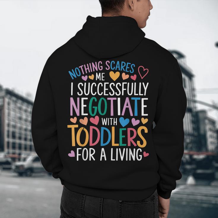 Childcare Teacher Negotiate With Toddlers Daycare Provider Men's Hoodie Back Print, novelty gifts, funny gifts Childcare Teacher Negotiate With Toddlers Daycare Provider Men's Hoodie Back Print, novelty gifts, funny gifts