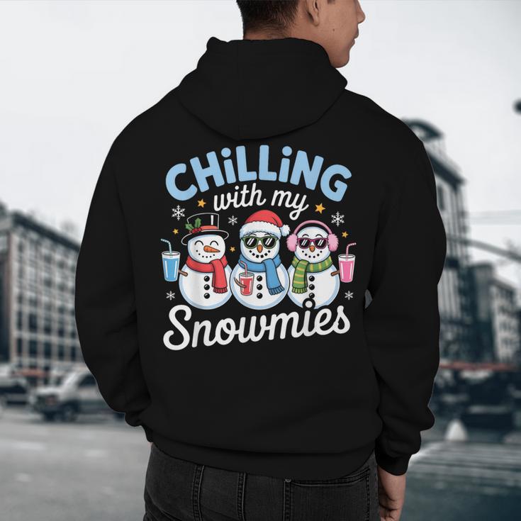 Chillin With My Snowmie Women Christmas Snowman Teacher Snow Men's Hoodie Back Print, novelty gifts, funny gifts Chillin With My Snowmie Women Christmas Snowman Teacher Snow Men's Hoodie Back Print, novelty gifts, funny gifts