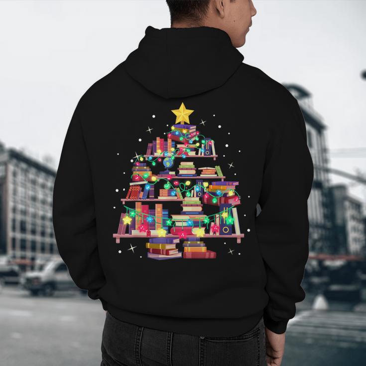 Christmas Library Tree Love Reading Books Nerd Teacher Men's Hoodie Back Print, novelty gifts, funny gifts Christmas Library Tree Love Reading Books Nerd Teacher Men's Hoodie Back Print, novelty gifts, funny gifts