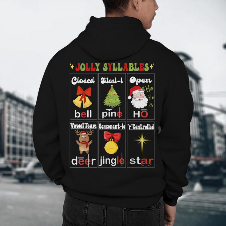 Christmas Reading Teacher Syllable Types Reading Teacher Men's Hoodie Back Print, novelty gifts, funny gifts Christmas Reading Teacher Syllable Types Reading Teacher Men's Hoodie Back Print, novelty gifts, funny gifts
