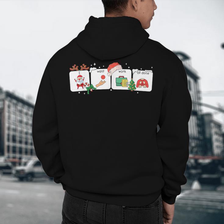 Christmas Santa Special Education SPED Teacher Xmas PJ Men's Hoodie Back Print, novelty gifts, funny gifts Christmas Santa Special Education SPED Teacher Xmas PJ Men's Hoodie Back Print, novelty gifts, funny gifts