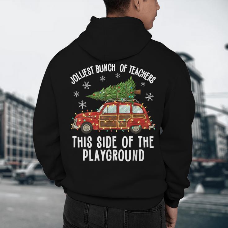 Christmas Teacher Squad Festive Car Tree Lights Xmas Men's Hoodie Back Print, novelty gifts, funny gifts Christmas Teacher Squad Festive Car Tree Lights Xmas Men's Hoodie Back Print, novelty gifts, funny gifts